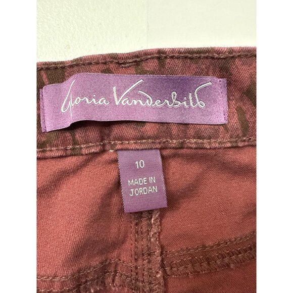 Gloria Vanderbilt Women’s Rail Straight Jeans Size 10 Short Leopard Print - Picture 3 of 10